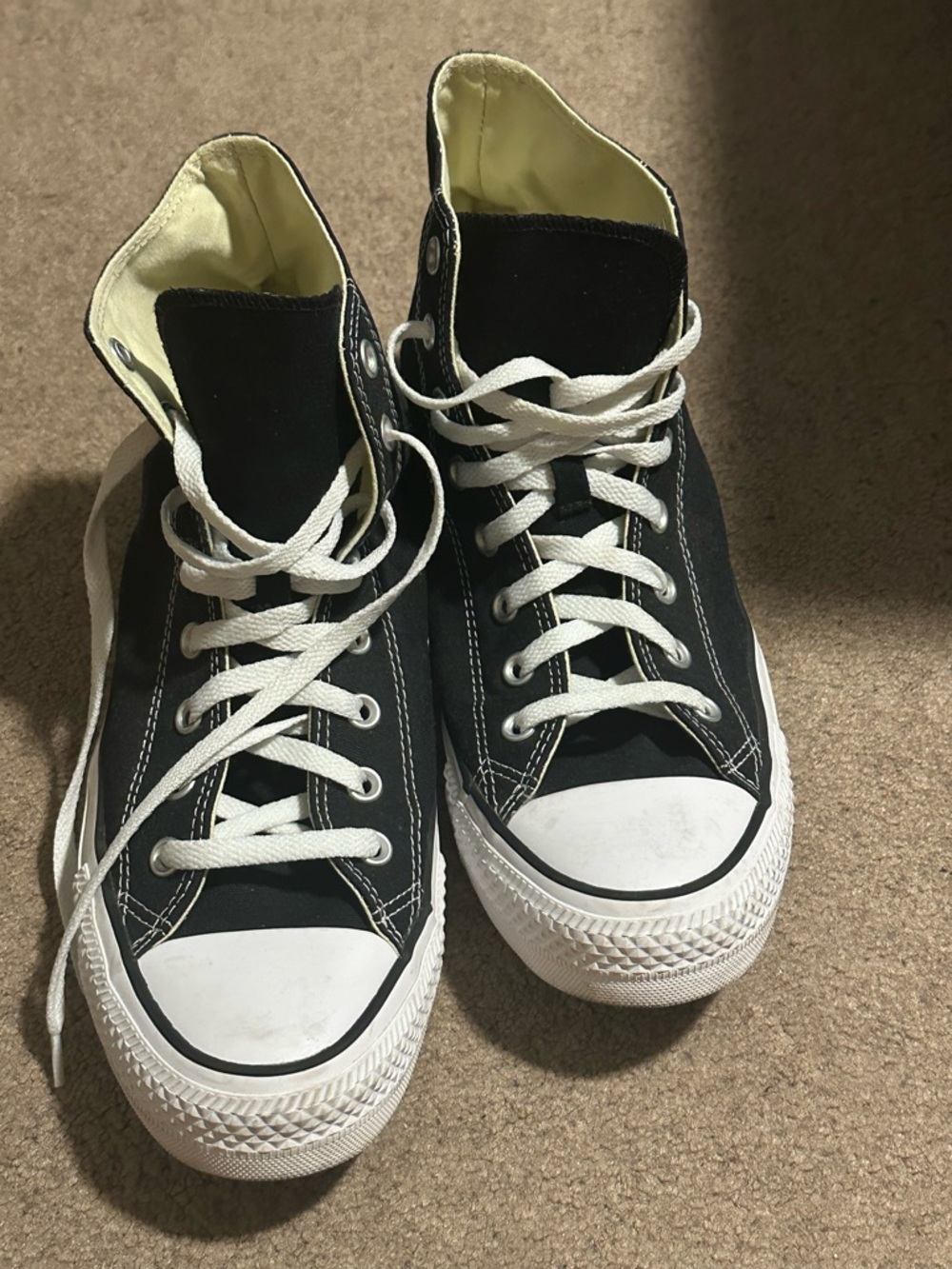 Converse Black and White High-Top Canvas Sneaker